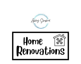 Home Renovations Savings for A6 Cash Envelopes | Printable | Fits in A6 Budget Binder | Budget Binder Insert | Cash Envelopes