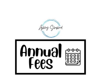 Annual Fees Savings for A6 Cash Envelopes | Printable | Fits in A6 Budget Binder | Budget Binder Insert | Cash Envelopes
