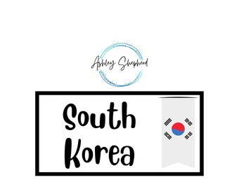 South Korea Savings for A6 Cash Envelopes | Printable | Fits in A6 Budget Binder | Budget Binder Insert | Cash Envelopes