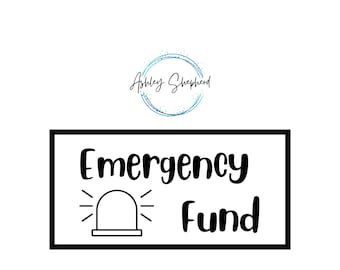 Emergency Fund Savings for A6 Cash Envelopes | Printable | Fits in A6 Budget Binder | Budget Binder Insert | Cash Envelopes