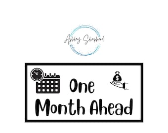 One Month Ahead Savings for A6 Cash Envelopes | Printable | Fits in A6 Budget Binder | Budget Binder Insert | Cash Envelopes