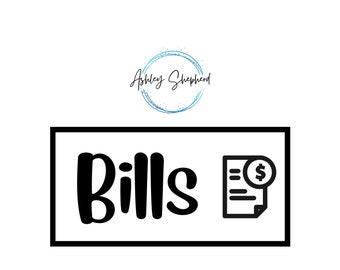 Bills Savings Insert for A6 Cash Envelopes | Printable | Fits in A6 Budget Binder | Budget Binder Insert | Cash Envelopes