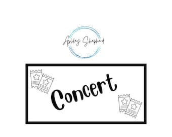 Concert Savings for A6 Cash Envelopes | Printable | Fits in A6 Budget Binder | Budget Binder Insert | Cash Envelopes