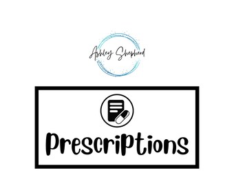 Prescriptions Savings for A6 Cash Envelopes | Printable | Fits in A6 Budget Binder | Budget Binder Insert | Cash Envelopes