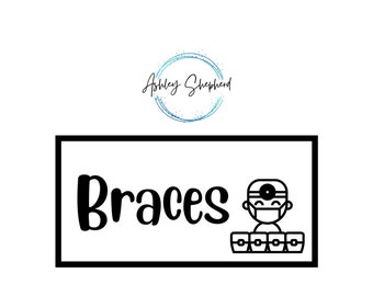 Braces Savings for A6 Cash Envelopes | Printable | Fits in A6 Budget Binder | Budget Binder Insert | Cash Envelopes