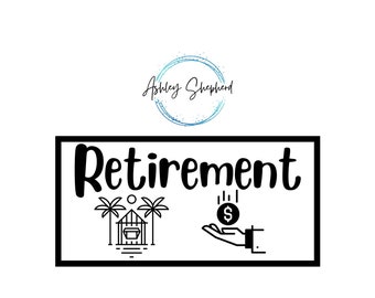 Retirement Savings for A6 Cash Envelopes | Printable | Fits in A6 Budget Binder | Budget Binder Insert | Cash Envelopes