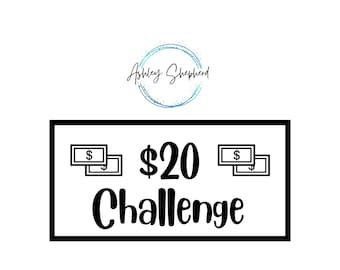 20 Dollar Savings for A6 Cash Envelopes | Printable | Fits in A6 Budget Binder | Budget Binder Insert | Cash Envelopes