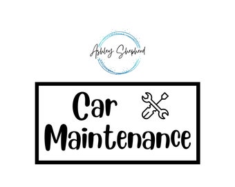 Car Maintenance Savings for A6 Cash Envelopes | Printable | Fits in A6 Budget Binder | Budget Binder Insert | Cash Envelopes