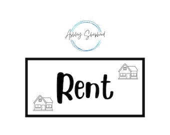 Rent Savings for A6 Cash Envelopes | Printable | Fits in A6 Budget Binder | Budget Binder Insert | Cash Envelopes