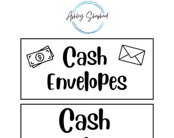 Cash Envelopes Insert for A6 Cash Envelopes | Printable | Fits in A6 Budget Binder | Budget Binder Insert | Cash Envelopes