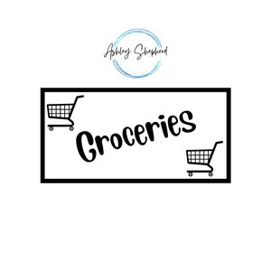 Groceries Savings for A6 Cash Envelopes | Printable | Fits in A6 Budget Binder | Budget Binder Insert | Cash Envelopes