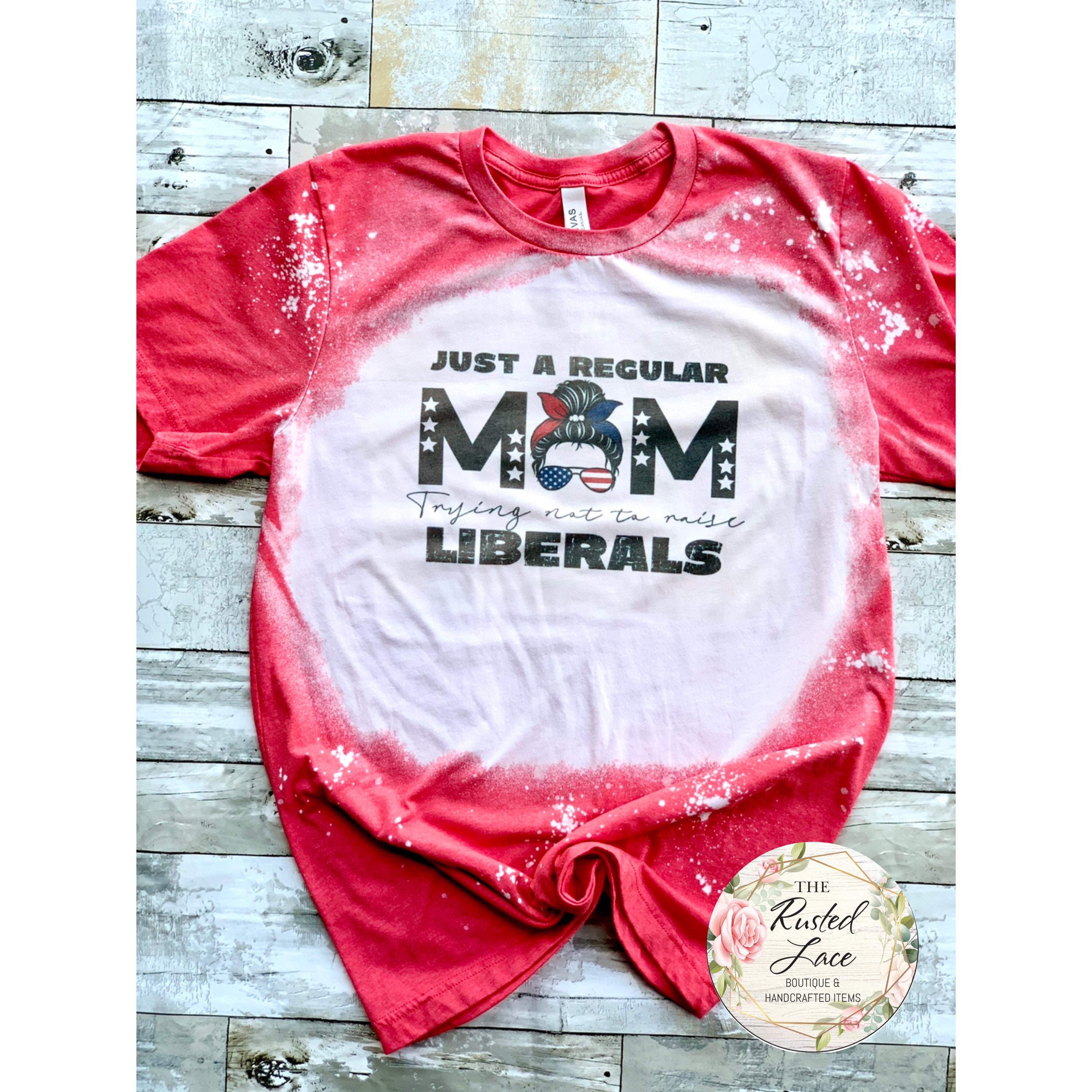 Bleached mom tee Etsy