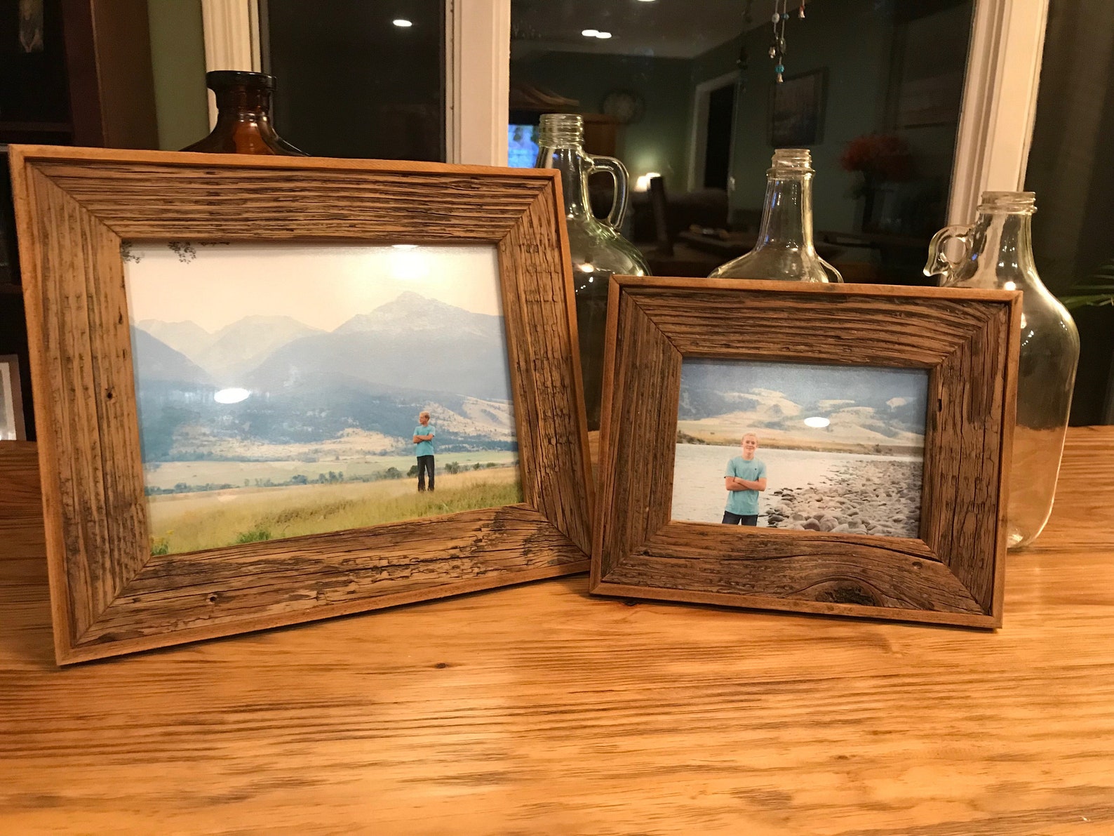 Picture Frame Barn Wood Picture Frame Reclaimed Wood Picture Etsy