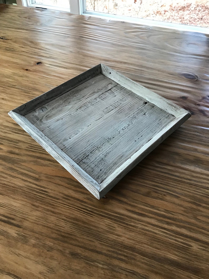 Wood Tray Rustic Wood Tray Decorative Tray Rustic Tray Etsy