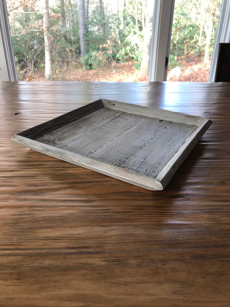 Wood Tray Rustic Wood Tray Decorative Tray Rustic Tray Etsy