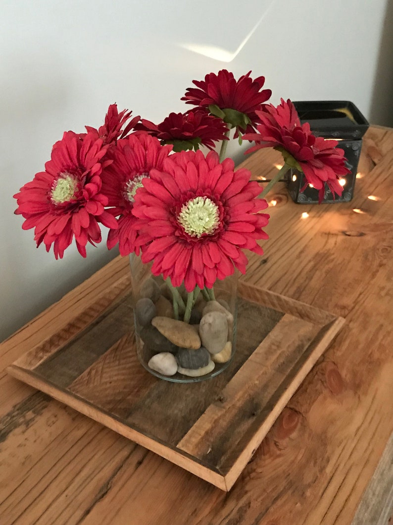 Wood tray wood centerpiece tray wooden tray centerpiece Etsy