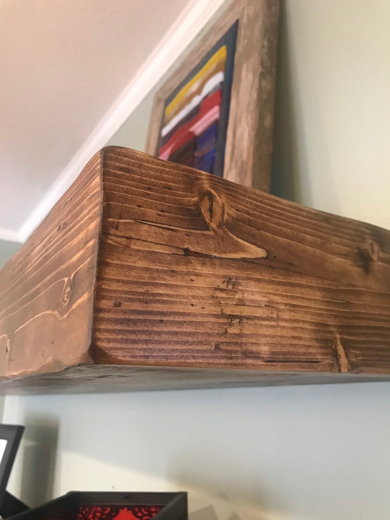 Rustic Wood Floating Shelves 8 inches Deep Rustic Floating Etsy