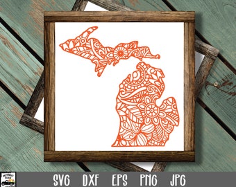 Download Michigan Mandala Svg Etsy