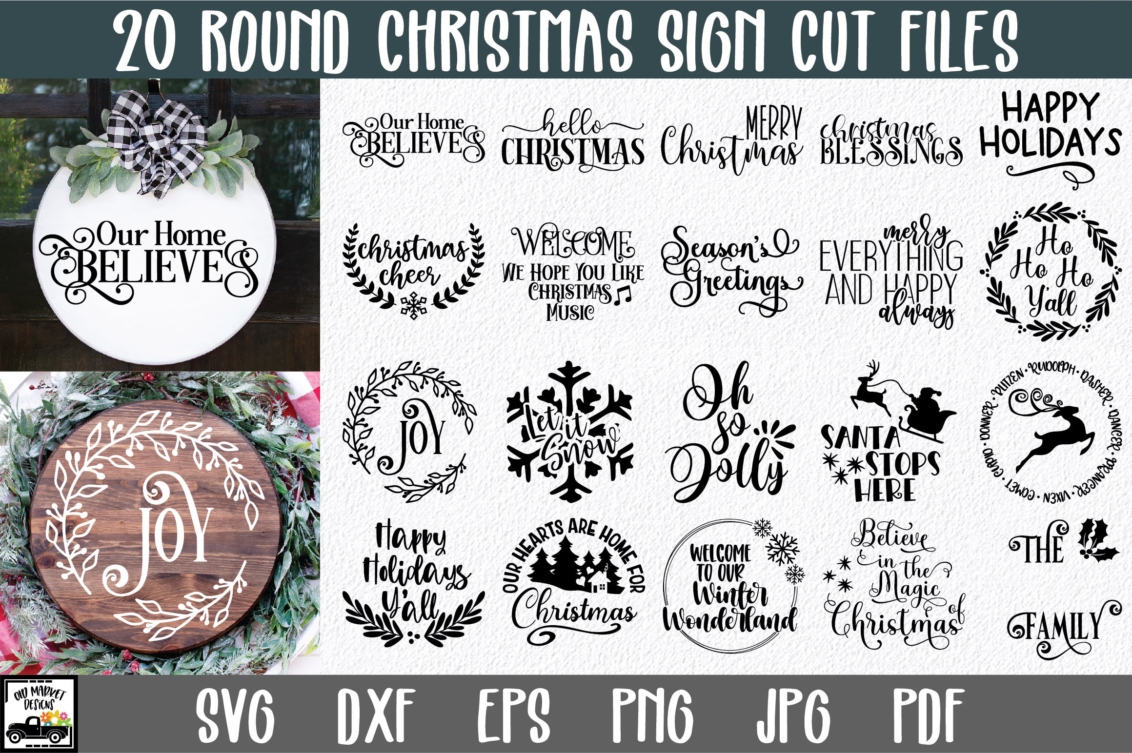 The Ultimate Round Sign SVG Bundle With Over 270 Designs - 12 Different ...