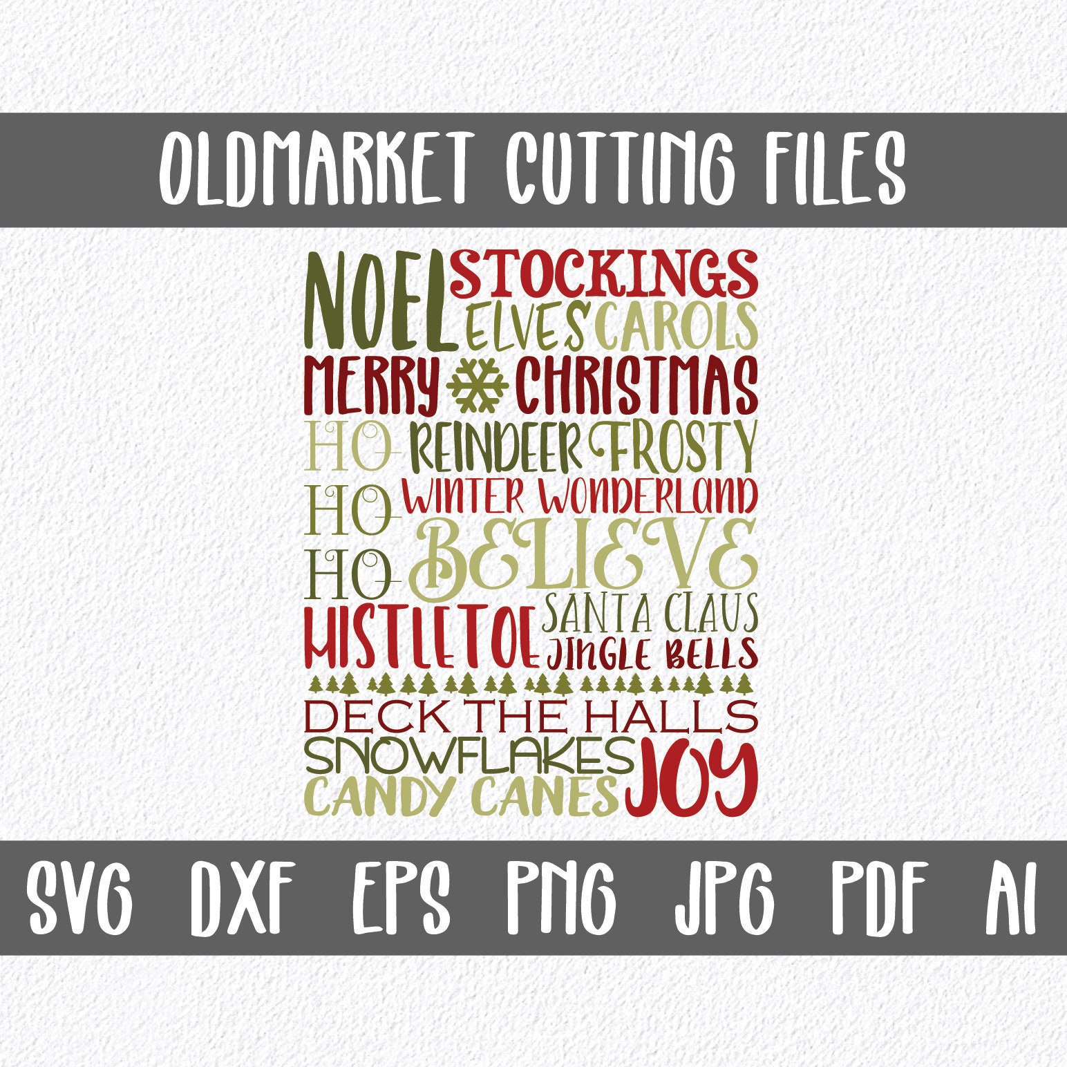 Download Christmas Subway Art SVG Cut file Christmas SVG Clip Art ...