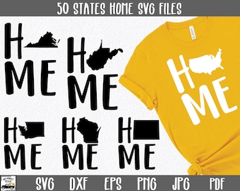 US States SVG Bundle - Home State SvG Files - States Clip Art - Cutting Files - States Clipart - USA States SvG - Home SvG Files