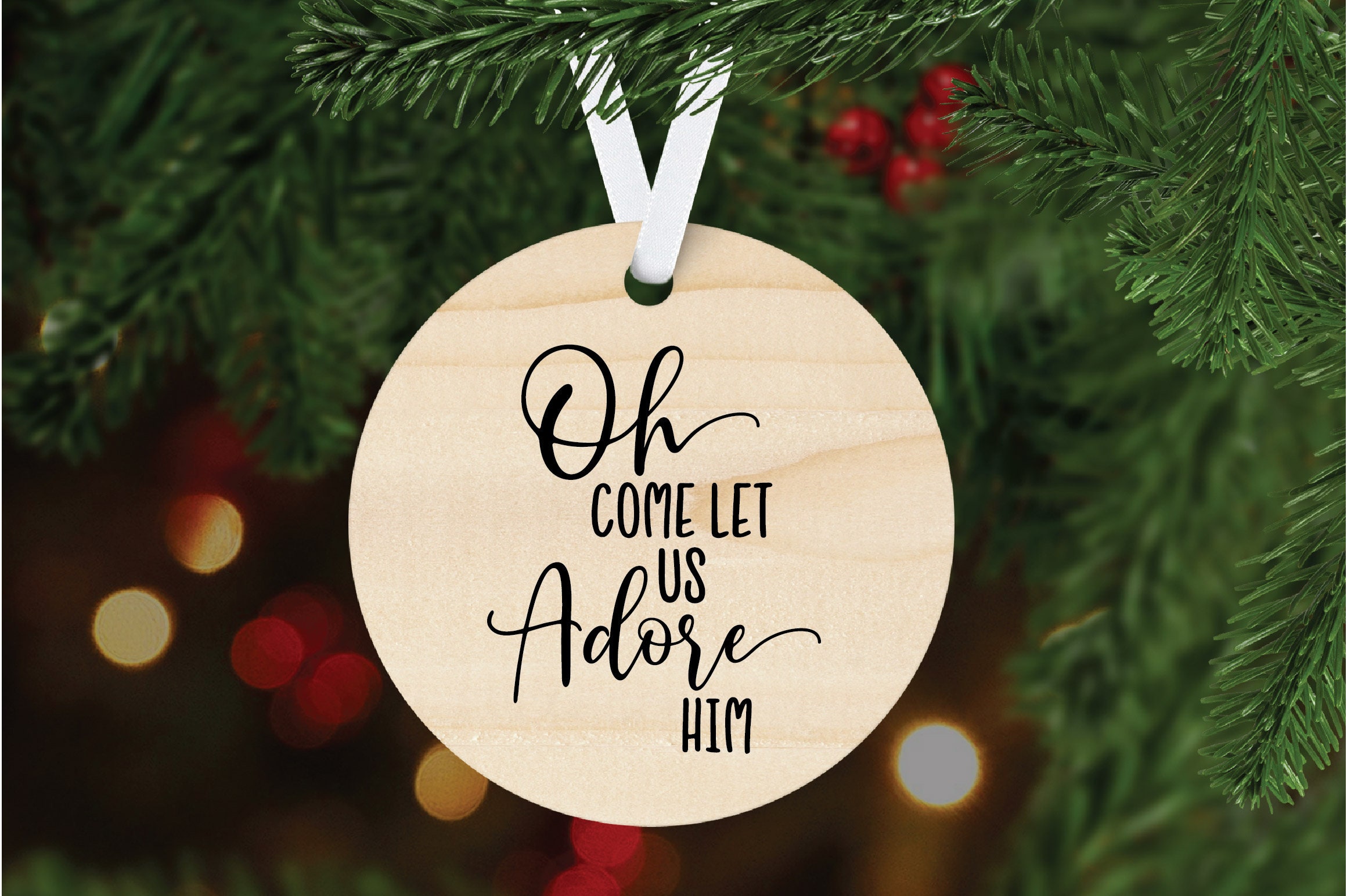Oh Come Let Us Adore Him SVG Cut File Christmas SVG - Etsy