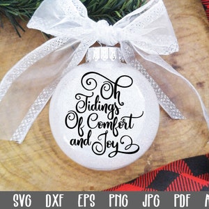 Oh, nuevas de consuelo y alegría Archivo de corte SVG - Archivo SVG de Navidad - Clip Art - Impresión de arte imprimible - Archivos de corte - Adorno SVG - Sublimar