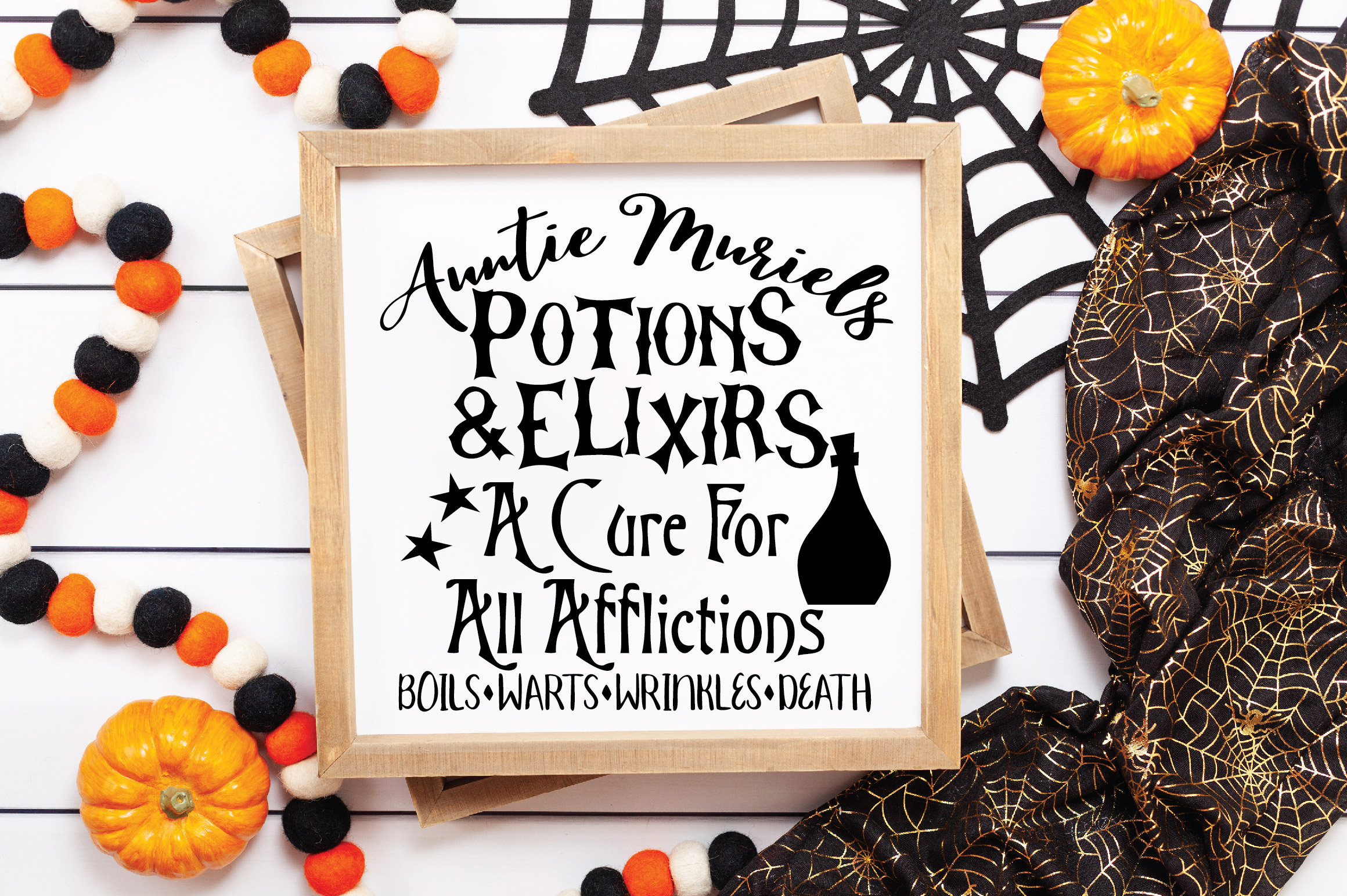 Placa Metálica Rústica De Alquimia Y Pociones Para Halloween - Hecho A Mano En UK