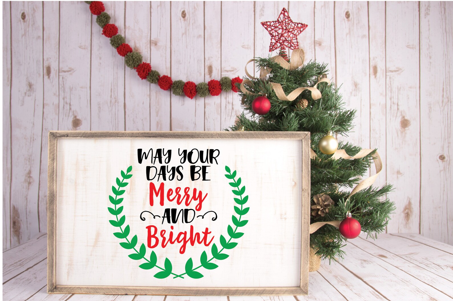 May Your Days Be Merry and Bright SVG Cut File Christmas SVG - Etsy