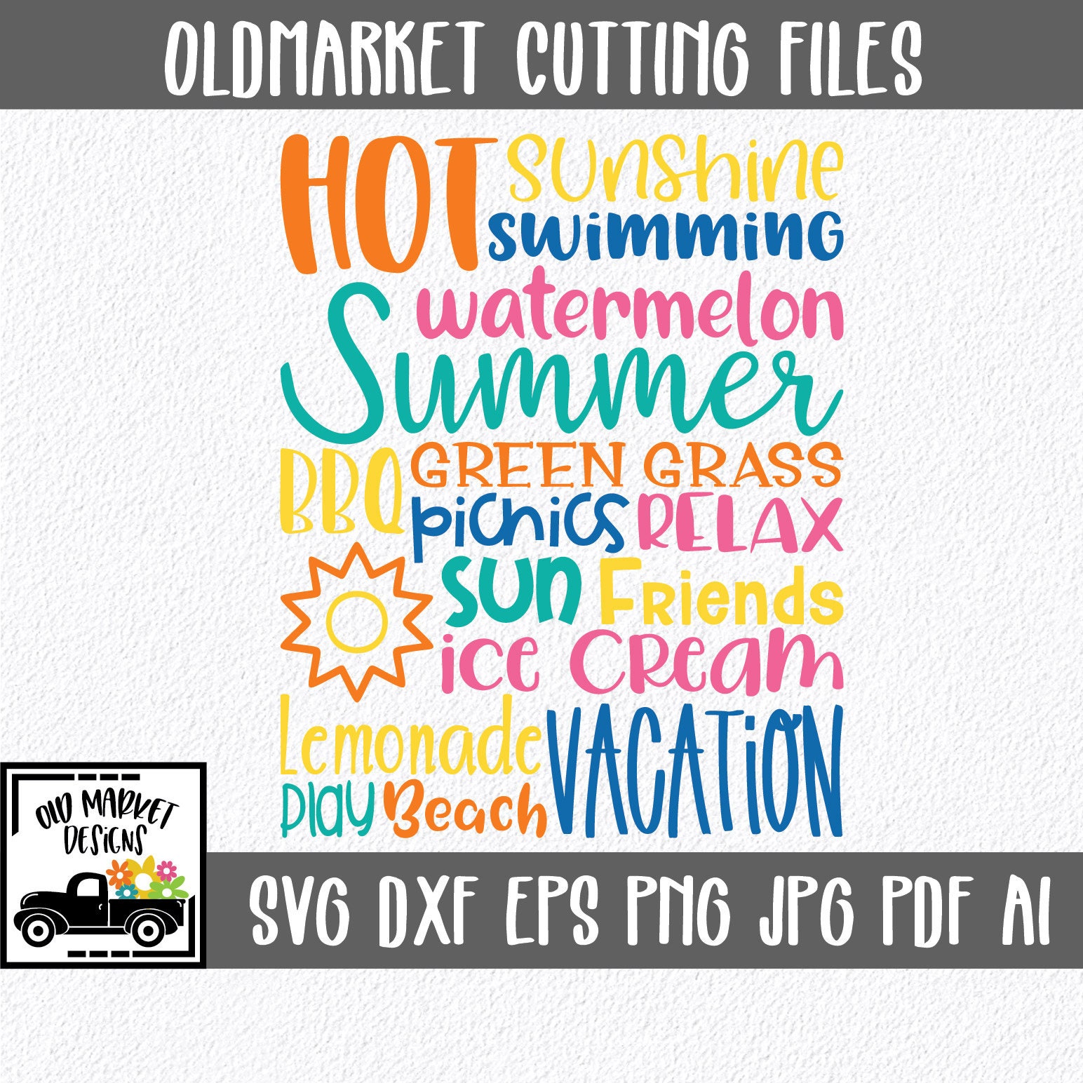 Summer Subway Art Printables