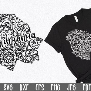 Chihuahua SVG File - Chihuahua Mexico Mandala Design - Mandala Clip Art - Art Print - Mandala Mexico SVG File - Sublimation File