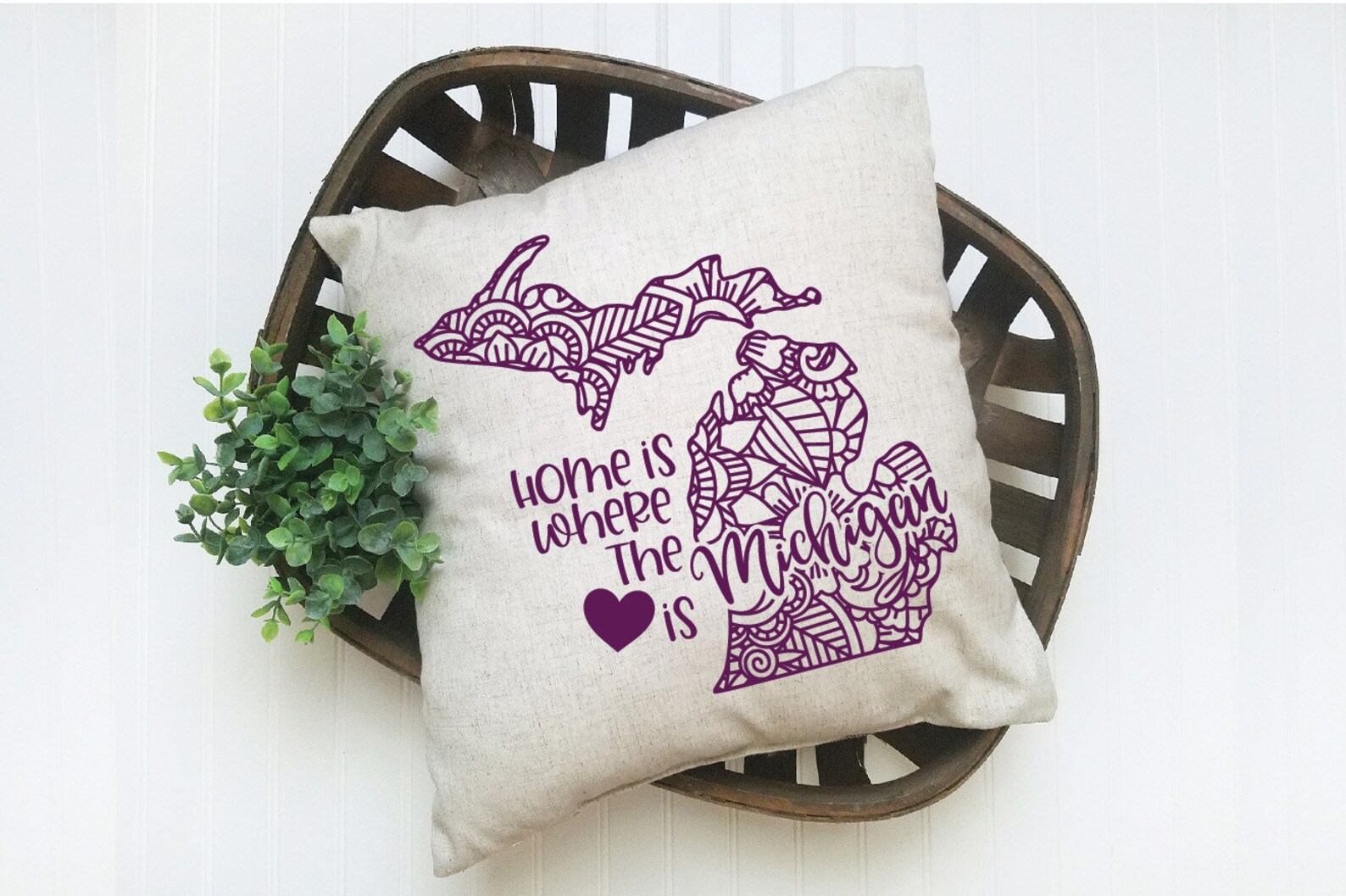 Download Michigan Mandala SVG File Home is Where the Heart Is State ...