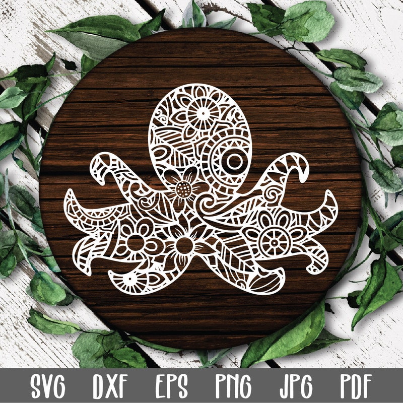 Mandala Octopus Svg - Etsy