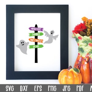 Monster Zombies und Geister, Oh My SVG Schnitt Datei - Halloween SVG - Clip Art - Druckbare Kunstdruck - Schneidedateien - svg - eps - dxf - png