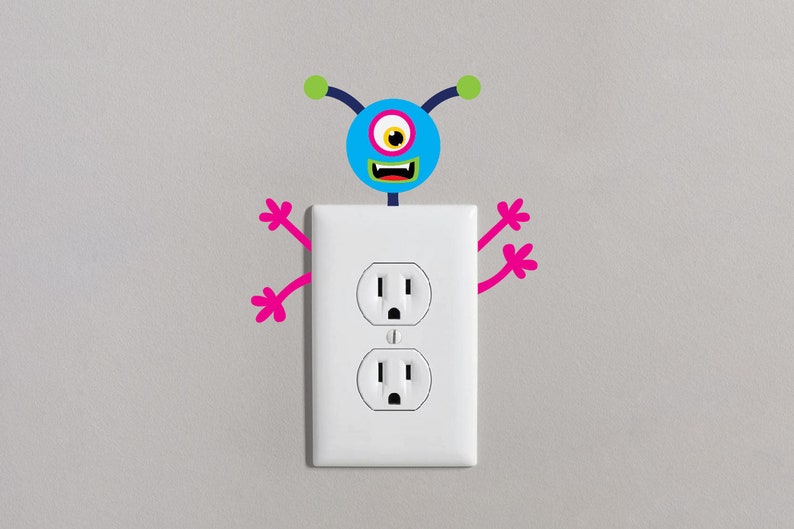 Monster Light Switch and Outlet SVG Cut File Bundle Wall Etsy