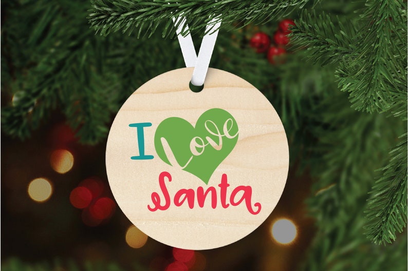 Download I Love Santa SVG Cut file Christmas SVG File Clip Art | Etsy