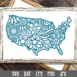 United States of America SVG File - UsA State Mandala SVG File - Mandala SVG File - Mandala State Svg - State Clip Art - Art Print