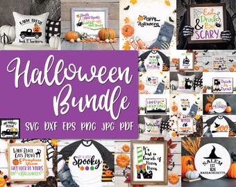 Halloween SVG Bundle - 25 Halloween Images - Halloween Bundle - Printable Art Print - Halloween Cut Files - Halloween Sublimation Files