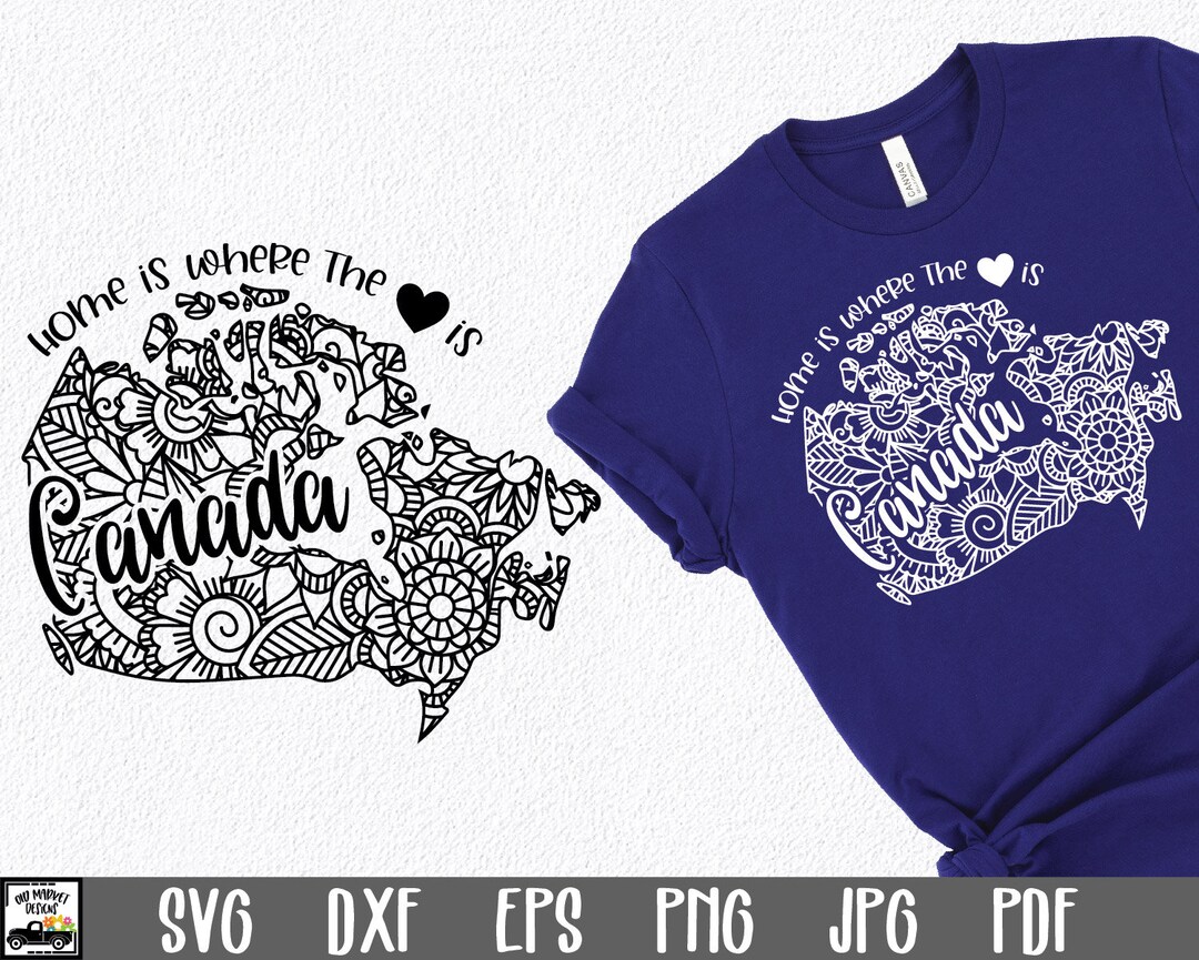 Canada SVG File Canada Mandala SVG Cut File Mandala Clip Etsy