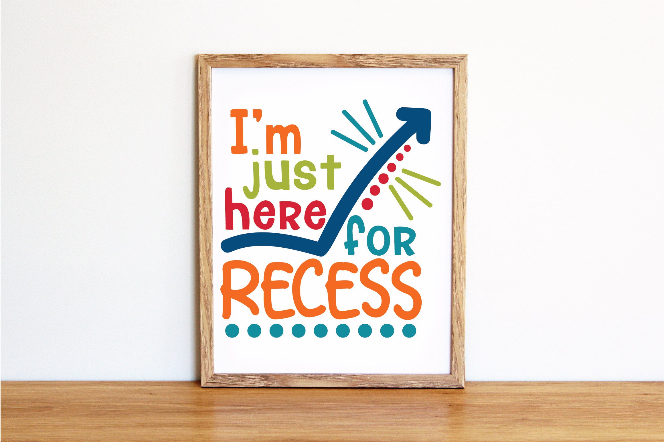 I'm just here for Recess SVG Cut File School SVG Clip | Etsy