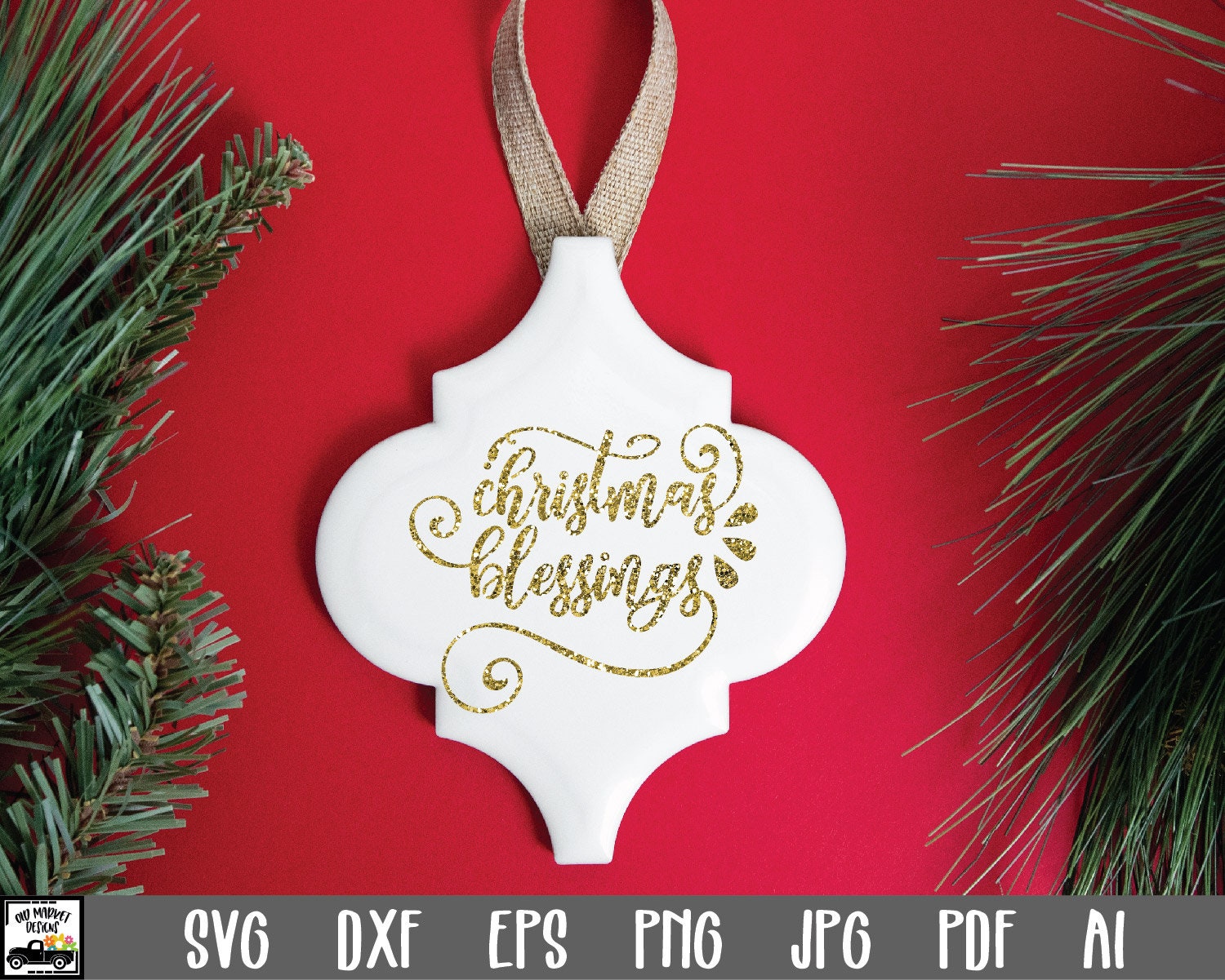 Download Christmas SVG Cut file Christmas Blessings SVG Clip Art | Etsy
