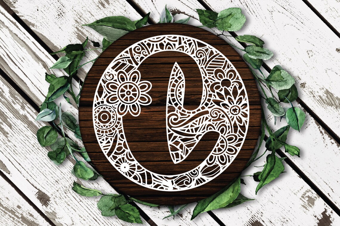 Round Sign Mandala Alphabet SVG Bundle Round SVG Files 26 - Etsy