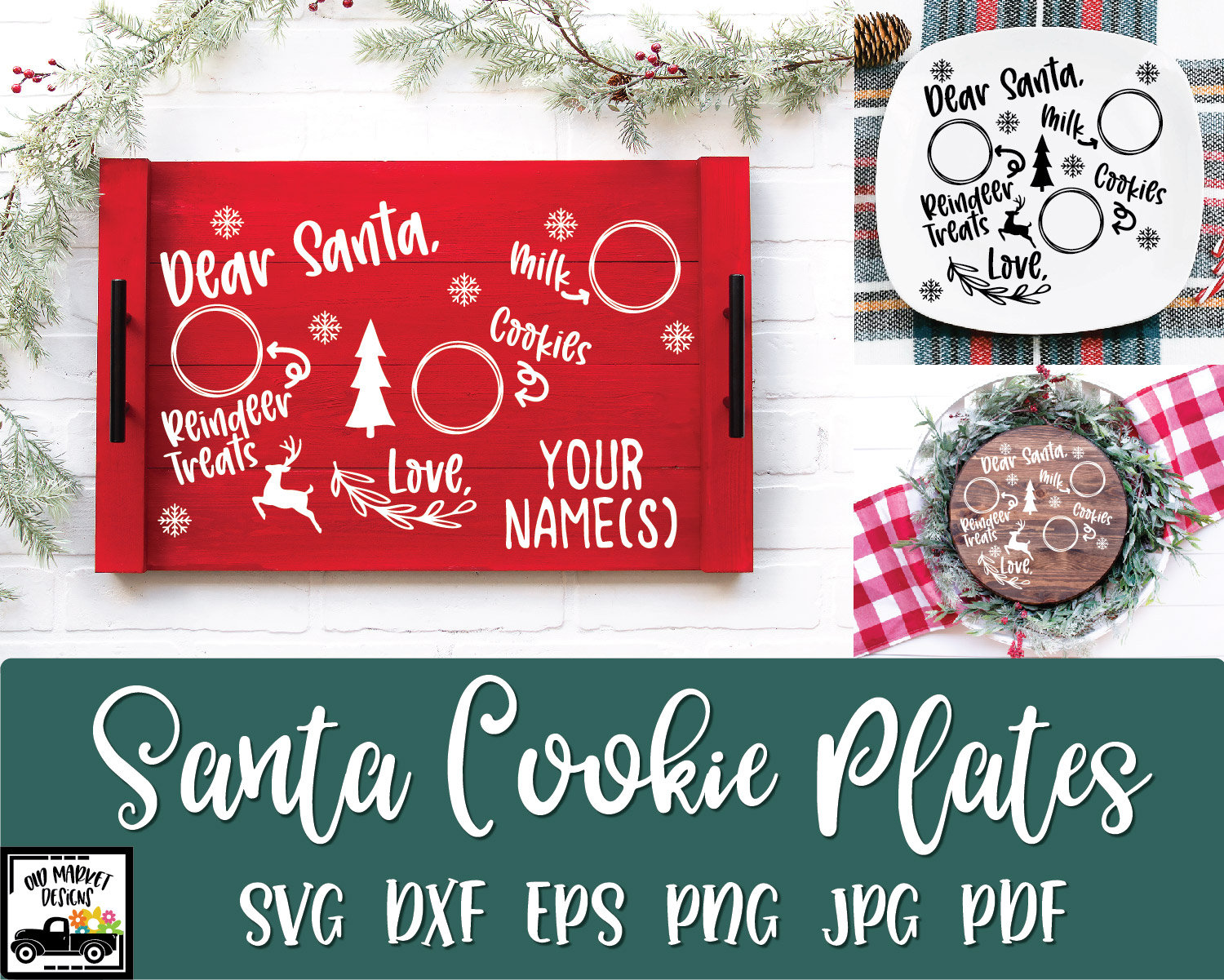 Santa Cookie Plate SVG – Perfect Holiday Food Graphics