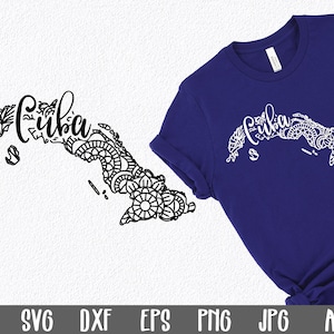 Cuba SVG File  - Cuba Mandala SVG Cut File - Mandala Clip Art - Art Print - Mandala Cuba SVG File - Sublimation File