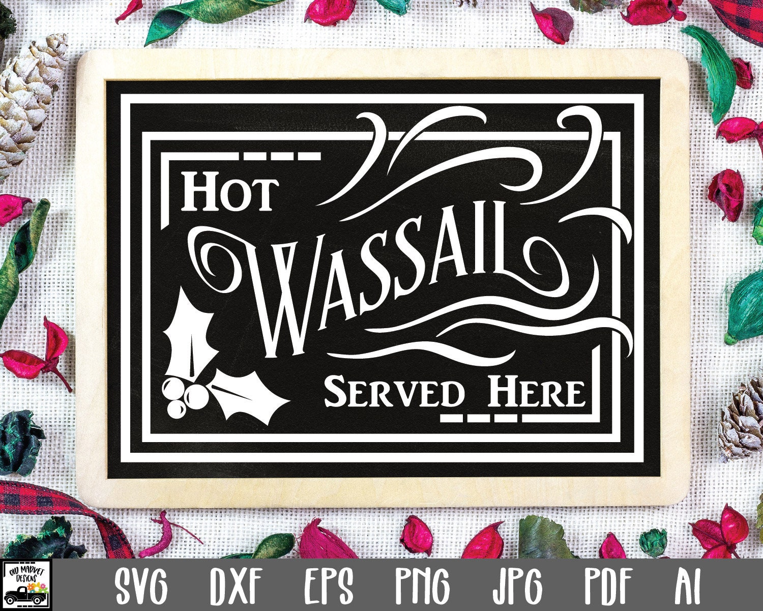 Christmas SVG Cut File Hot Wassail SVG Clip Art Etsy UK