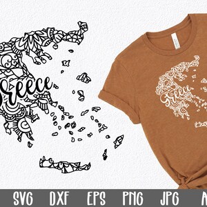 Fichier SVG Grèce Mandala - fichier de coupe SVG Grèce - Mandala Clip Art - impression d'art - fichier SVG Grèce - fichier de sublimation