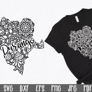 Durango SVG-bestand - Durango Mexico-mandala Design - Mandala-illustraties - Art Print - Mandala Mexico SVG-bestand - sublimatiebestand