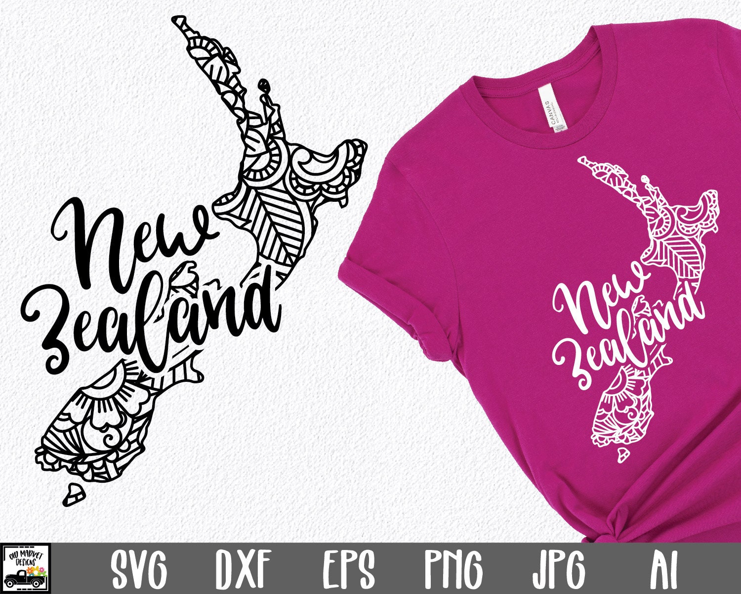 New Zealand SVG File New Zealand Mandala SVG Cut File Etsy Israel