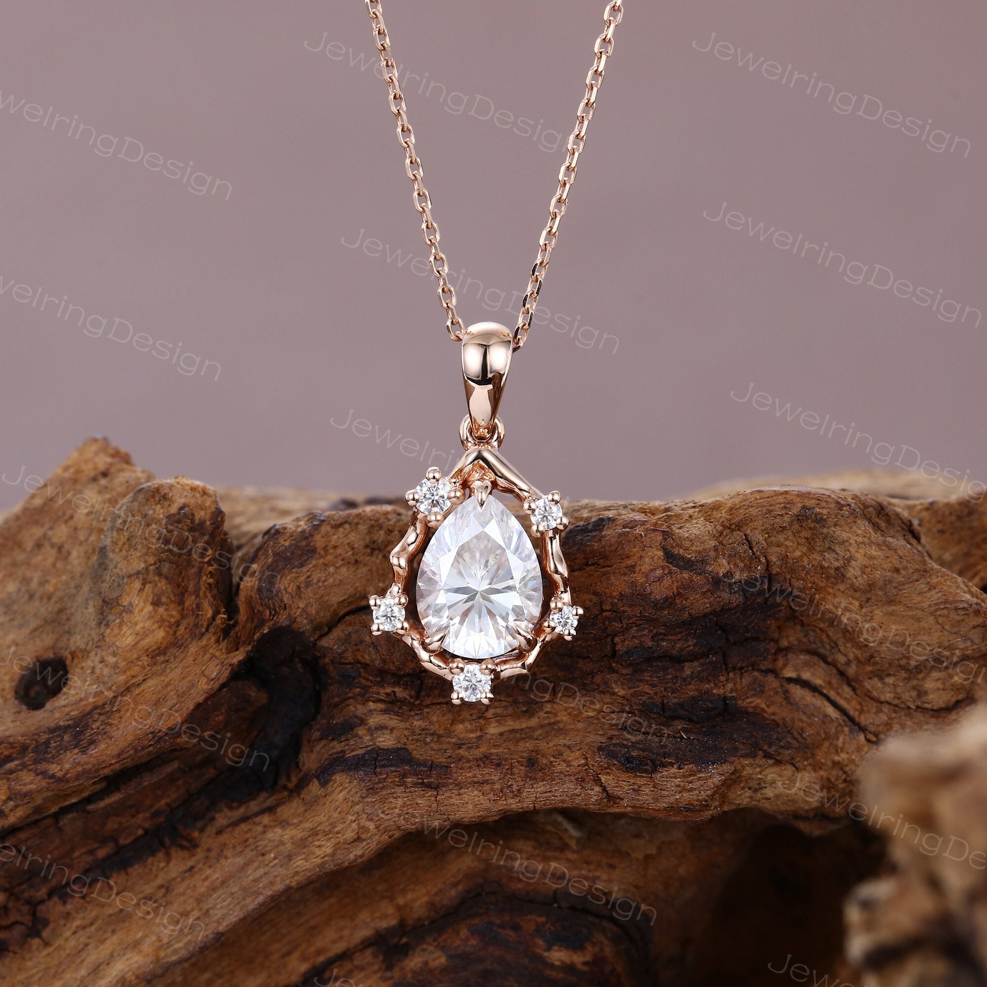 Moissanite necklace etsy discount