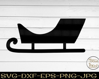 Download Santa sleigh svg | Etsy
